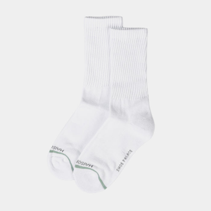 2pack Crew Mens Socks (White)