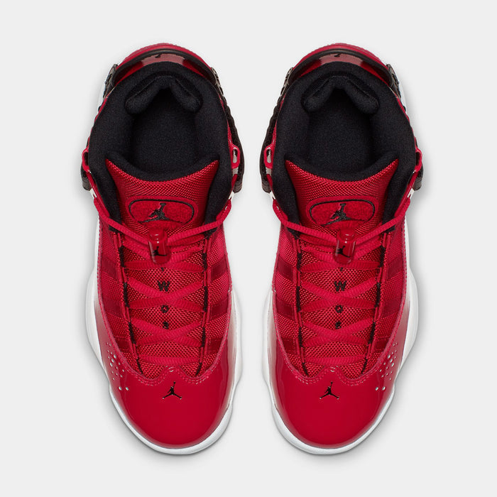 6 Rings Grade School Basketball Shoes (Gym Red/Black/White)