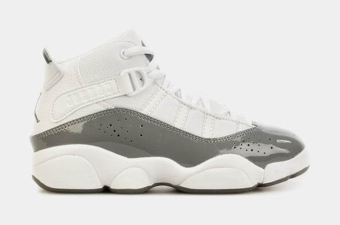 6 Rings Preschool Basketball Shoes (Grey/White)