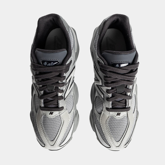 9060 Lace Grade School Lifestyle Shoes (Slate Grey/Harbor Grey)