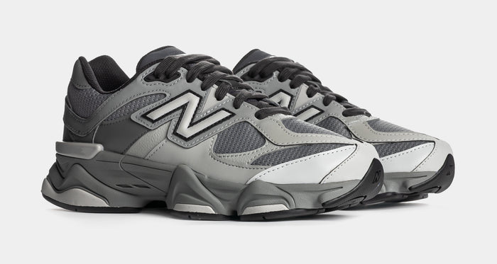 9060 Lace Grade School Lifestyle Shoes (Slate Grey/Harbor Grey)