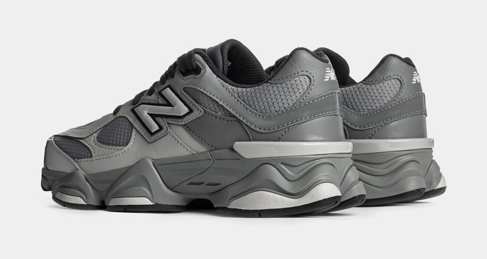 9060 Lace Grade School Lifestyle Shoes (Slate Grey/Harbor Grey)