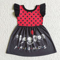 A3-3-1 Friends Girls Flutter Sleeve Halloween Dress