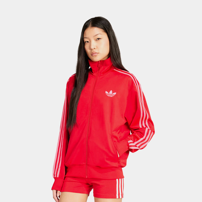 Adicolor Classic Firebird Loose Track Womens Jacket (Better Scarlet/Lucid Pink)