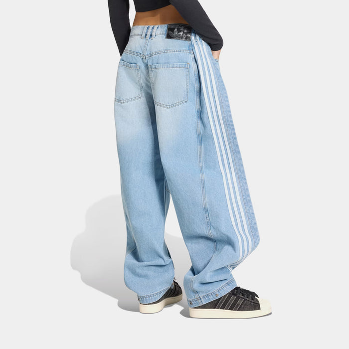 Adilenium 5.0 Banana Overlay Denim Womens Pants (Light Blue)