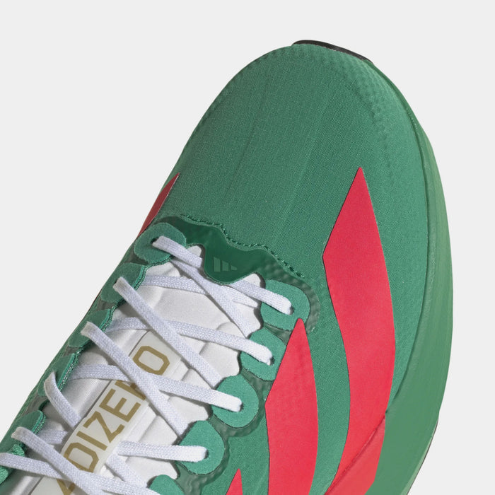 Adizero Evo SL Woven Mens Running Shoes (Court Green/Lucid Red/Cloud White)