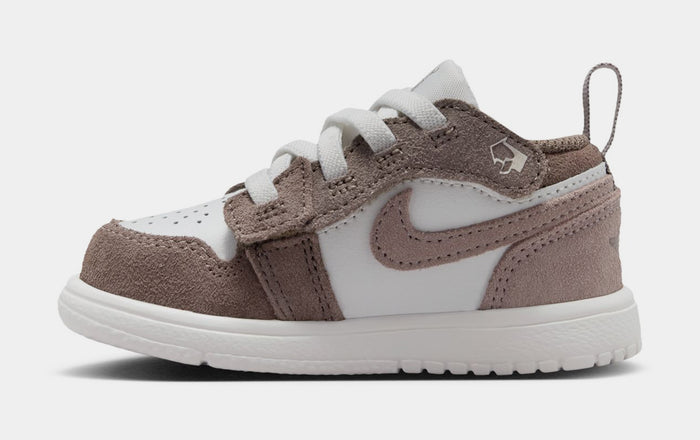 Air Jordan 1 Low Infant Toddler Lifestyle Shoes (Olive Grey/Enigma Stone/Summit White)