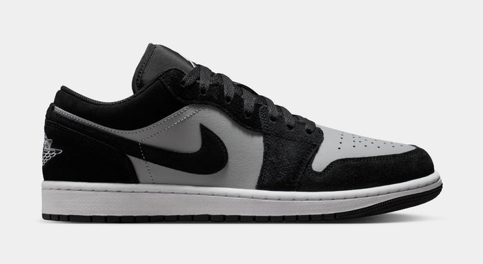Air Jordan 1 Low Mens Lifestyle Shoes (Black/White/Light Smoke Grey)