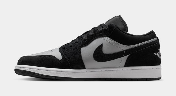 Air Jordan 1 Low Mens Lifestyle Shoes (Black/White/Light Smoke Grey)