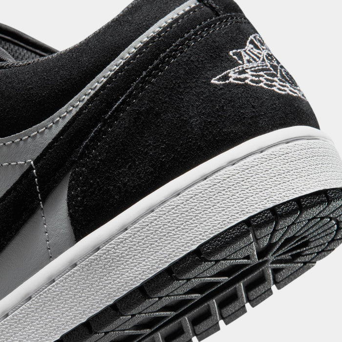 Air Jordan 1 Low Mens Lifestyle Shoes (Black/White/Light Smoke Grey)