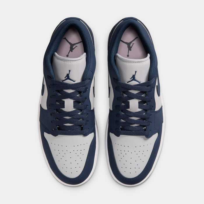 Air Jordan 1 Low Mens Lifestyle Shoes (Obsidian/Grey Fog/Pink Foam/Obsidian)