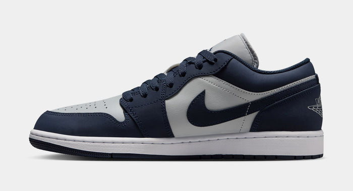 Air Jordan 1 Low Mens Lifestyle Shoes (Obsidian/Grey Fog/Pink Foam/Obsidian)