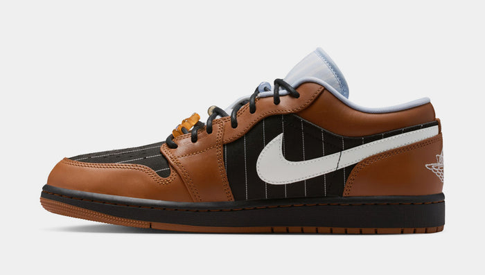 Air Jordan 1 Low SE Mens Lifestyle Shoes (Black/Sail/Black/Light British Tan)
