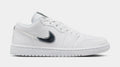 Air Jordan 1 Low SE Womens Lifestyle Shoes (White/White/Metallic Silver/White)