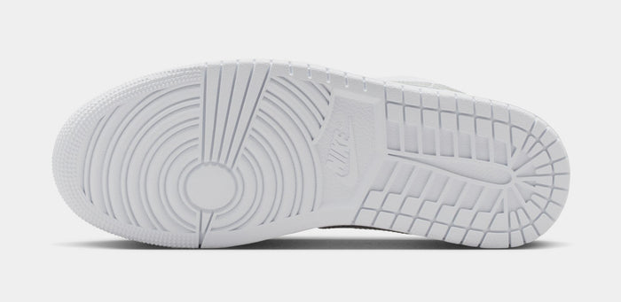 Air Jordan 1 Low SE Womens Lifestyle Shoes (White/White/Metallic Silver/White)