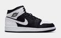 Air Jordan 1 Mid SE Oreo Grade School Lifestyle Shoes (Black/Black/White)