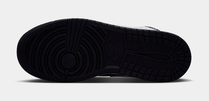 Air Jordan 1 Mid SE Oreo Grade School Lifestyle Shoes (Black/Black/White)