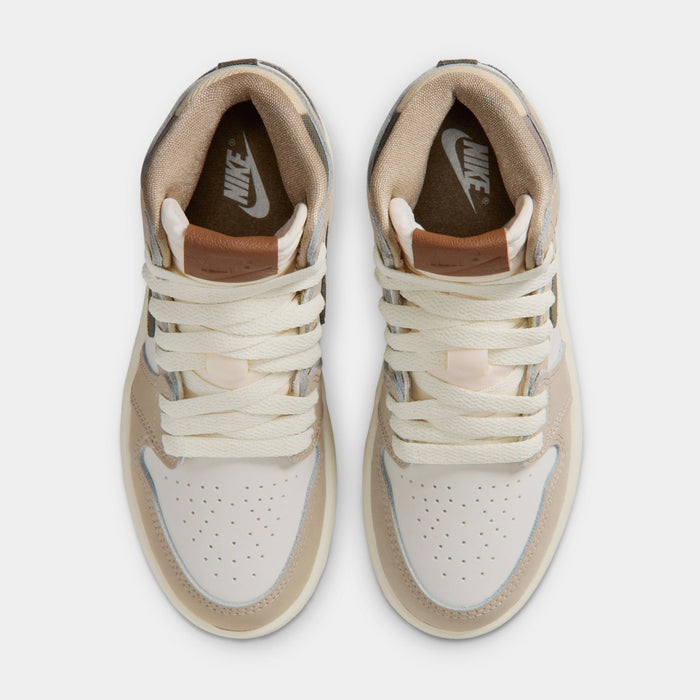 Air Jordan 1 Retro High OG Khaki Preschool Lifestyle Shoes (Khaki/Sail/Coconut Milk/Cargo Khaki) Free Shipping