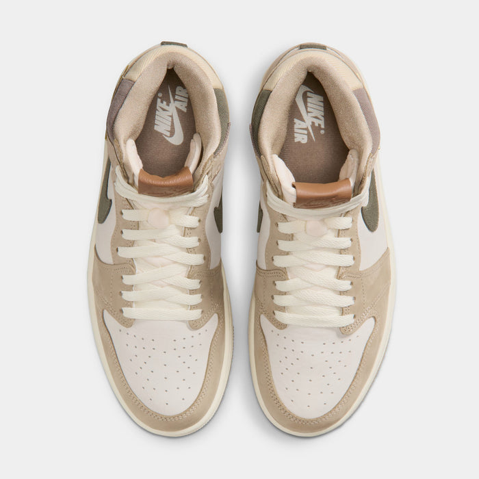 Air Jordan 1 Retro High OG Khaki Womens Lifestyle Shoes (Khaki/Multicolor/Sail/Cargo Khaki) Free Shipping