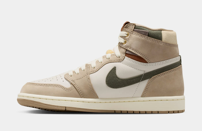 Air Jordan 1 Retro High OG Khaki Womens Lifestyle Shoes (Khaki/Multicolor/Sail/Cargo Khaki) Free Shipping
