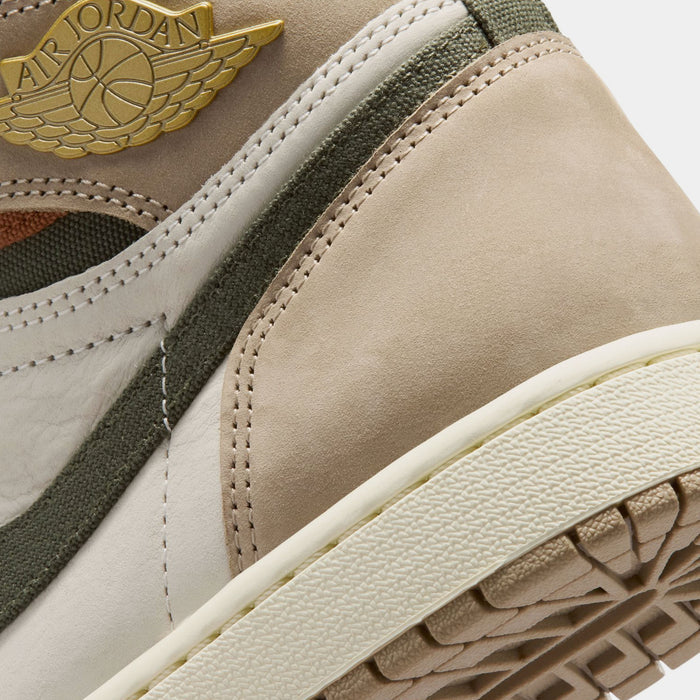 Air Jordan 1 Retro High OG Khaki Womens Lifestyle Shoes (Khaki/Multicolor/Sail/Cargo Khaki) Free Shipping
