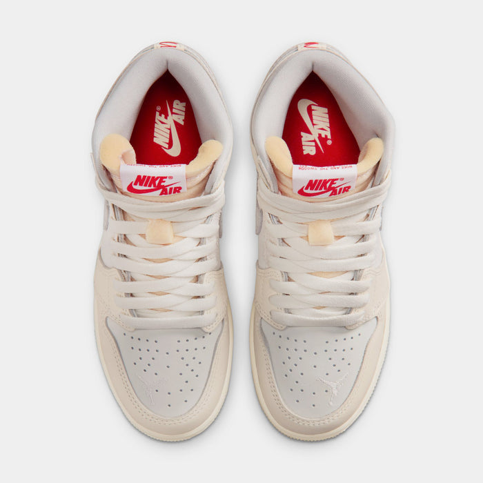Air Jordan 1 Retro High OG Sail Grade School Lifestyle Shoes (Sail/university Red/Pale Ivory)