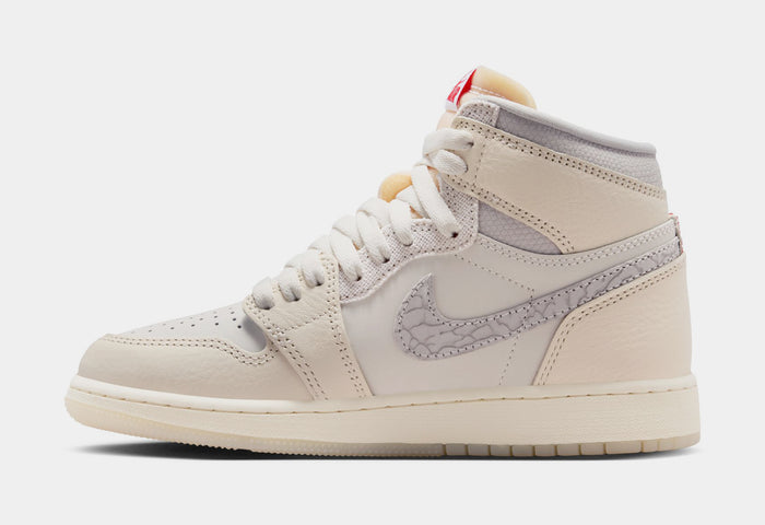 Air Jordan 1 Retro High OG Sail Grade School Lifestyle Shoes (Sail/university Red/Pale Ivory)