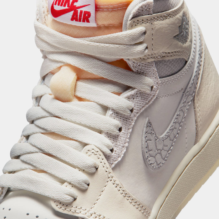 Air Jordan 1 Retro High OG Sail Grade School Lifestyle Shoes (Sail/university Red/Pale Ivory)
