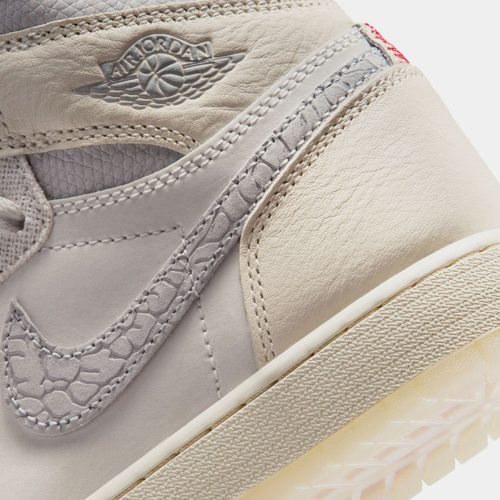 Air Jordan 1 Retro High OG Sail Grade School Lifestyle Shoes (Sail/university Red/Pale Ivory)