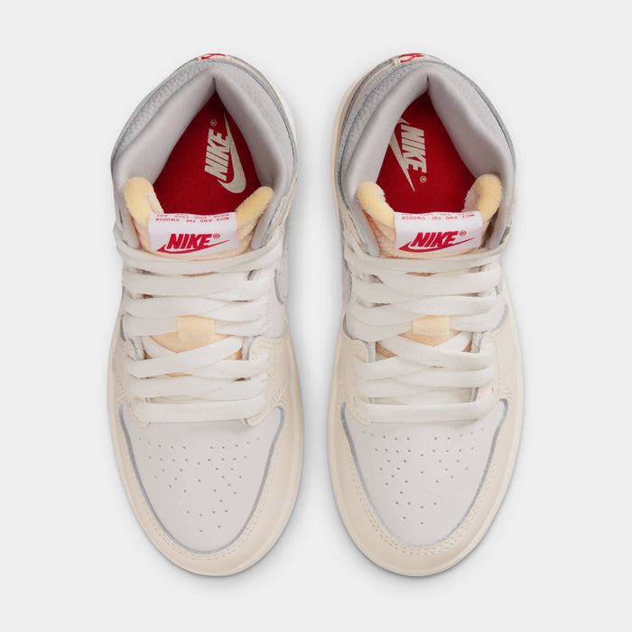 Air Jordan 1 Retro High OG Sail Preschool Lifestyle Shoes (Sail/University Red/Pale Ivory)