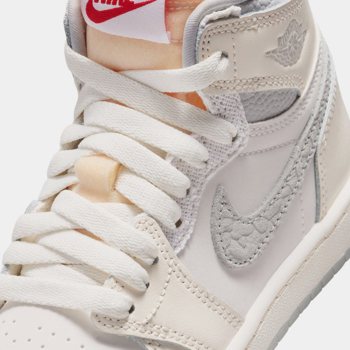 Air Jordan 1 Retro High OG Sail Preschool Lifestyle Shoes (Sail/University Red/Pale Ivory)