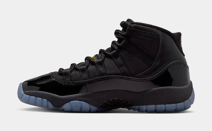 Air Jordan 11 Retro Gamma Grade School Lifestyle Shoes (Black/Gamma Blue/Varsity Maize) Limit One Per Customer