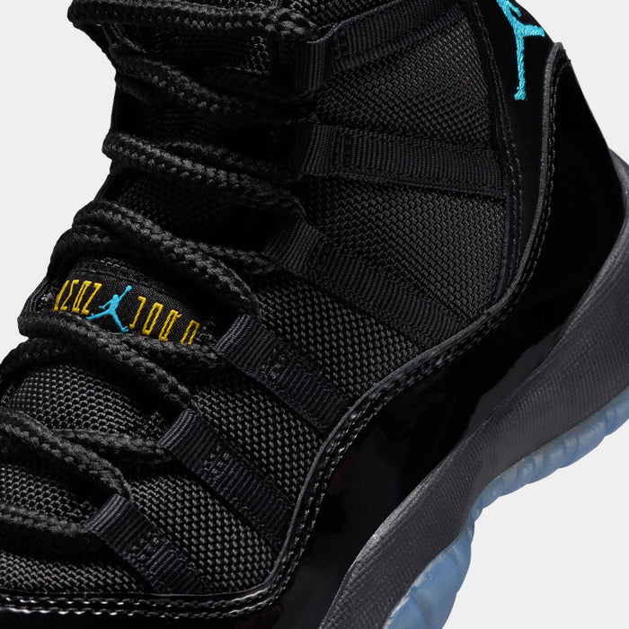 Air Jordan 11 Retro Gamma Grade School Lifestyle Shoes (Black/Gamma Blue/Varsity Maize) Limit One Per Customer
