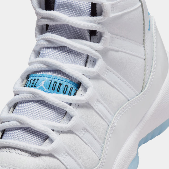 Air Jordan 11 Retro Legend Blue Grade School Lifestyle Shoes (White/Legend Blue/Black) Free Shipping