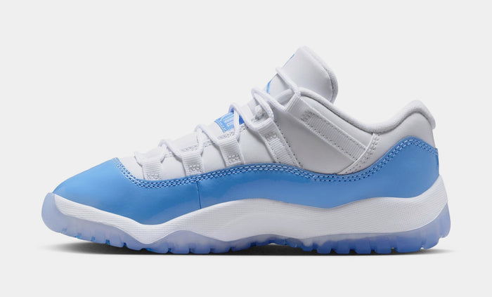 Air Jordan 11 Retro Low University Blue Preschool Lifestyle Shoes (White/University Blue/Black) Free Shipping