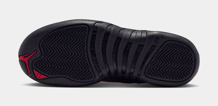 Air Jordan 12 Retro Bloodline Grade School Lifestyle Shoes (Black/Varsity Red) Free Shipping
