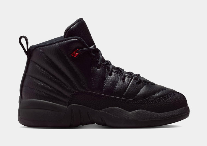 Air Jordan 12 Retro Bloodline Preschool Lifestyle Shoes (Black/Varsity Red) Free Shipping