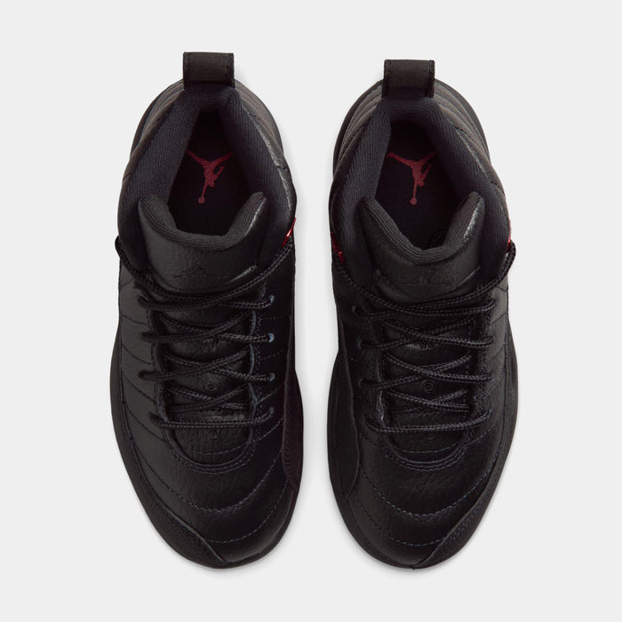 Air Jordan 12 Retro Bloodline Preschool Lifestyle Shoes (Black/Varsity Red) Free Shipping