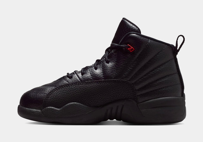 Air Jordan 12 Retro Bloodline Preschool Lifestyle Shoes (Black/Varsity Red) Free Shipping