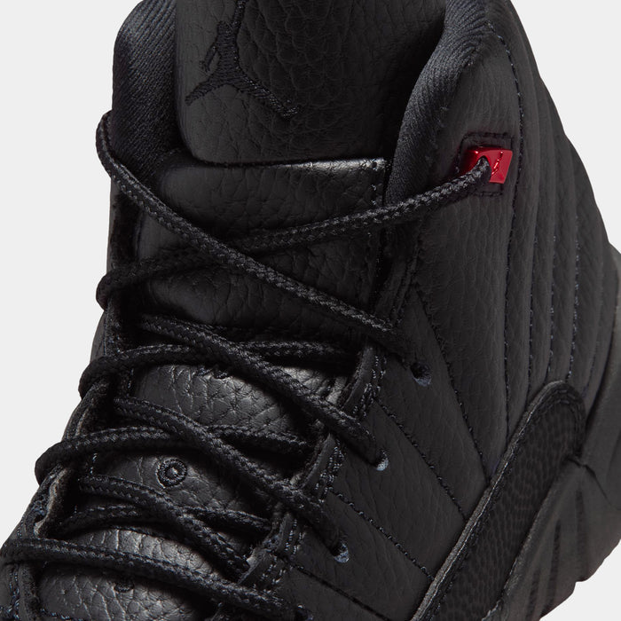 Air Jordan 12 Retro Bloodline Preschool Lifestyle Shoes (Black/Varsity Red) Free Shipping