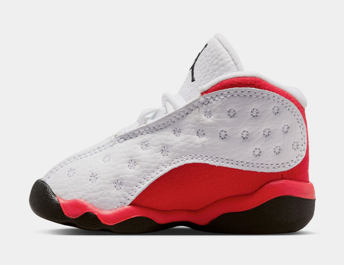 Air Jordan 13 Retro White And University Red Toddler Lifestyle Shoes (White/Black/True Red)