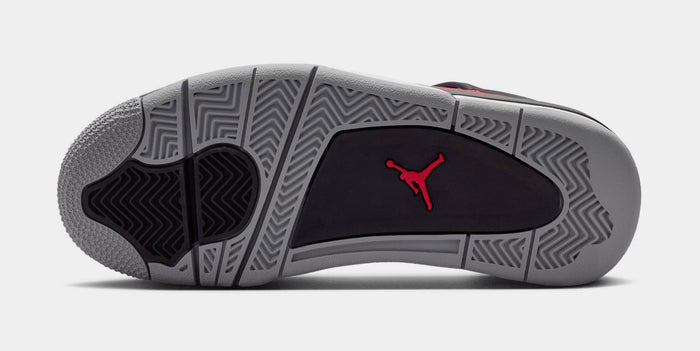 Air Jordan 4 Retro Toro Bravo Grade School Lifestyle Shoes (Fire Red/White/Black/Cement Grey)