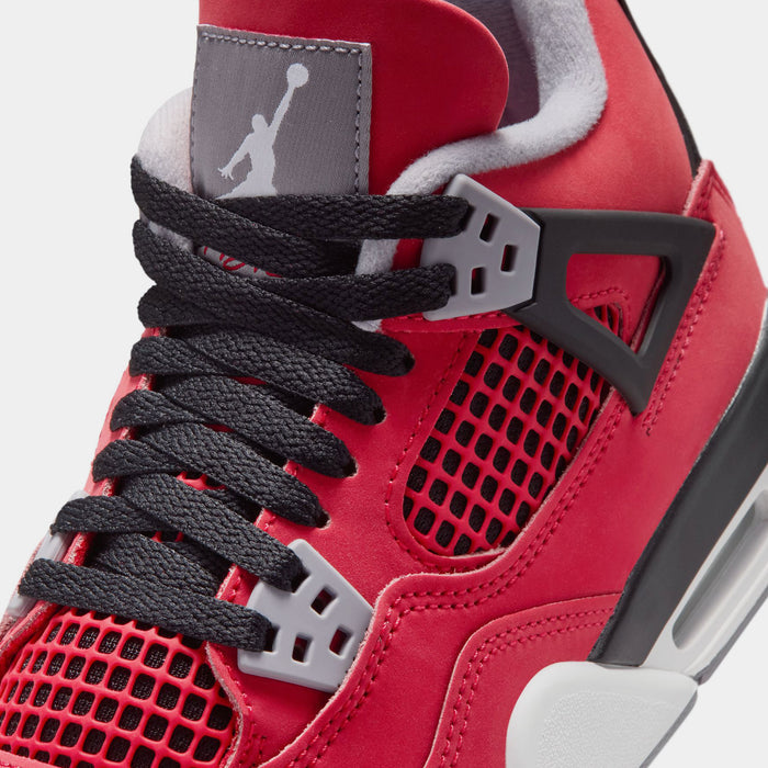 Air Jordan 4 Retro Toro Bravo Grade School Lifestyle Shoes (Fire Red/White/Black/Cement Grey)