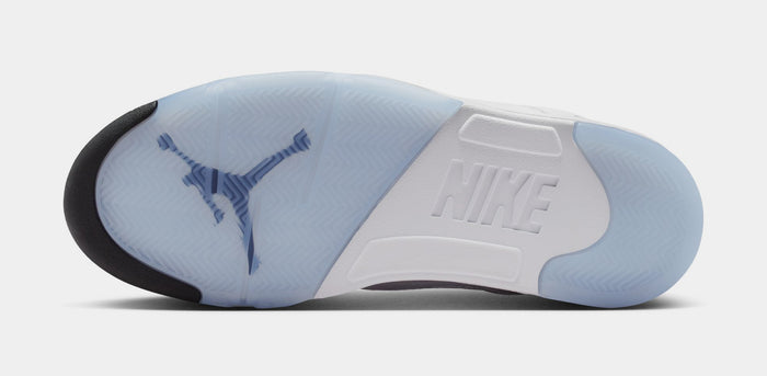 Air Jordan 5 Retro OG White Metallic Mens Lifestyle Shoes (White/Metallic Silver/Black)