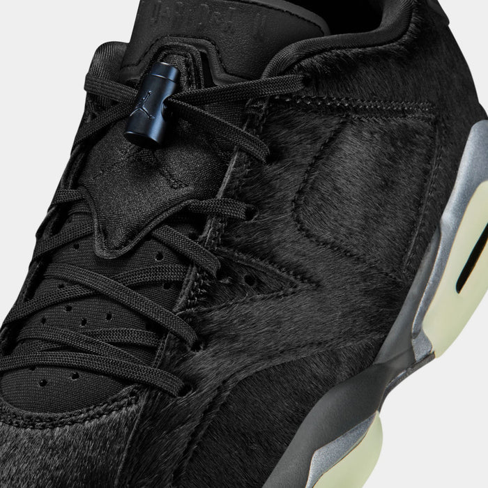 Air Jordan 6 Low Black Out Womens Lifestyle Shoes (Black)
