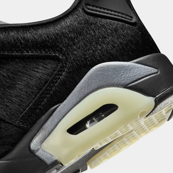 Air Jordan 6 Low Black Out Womens Lifestyle Shoes (Black)