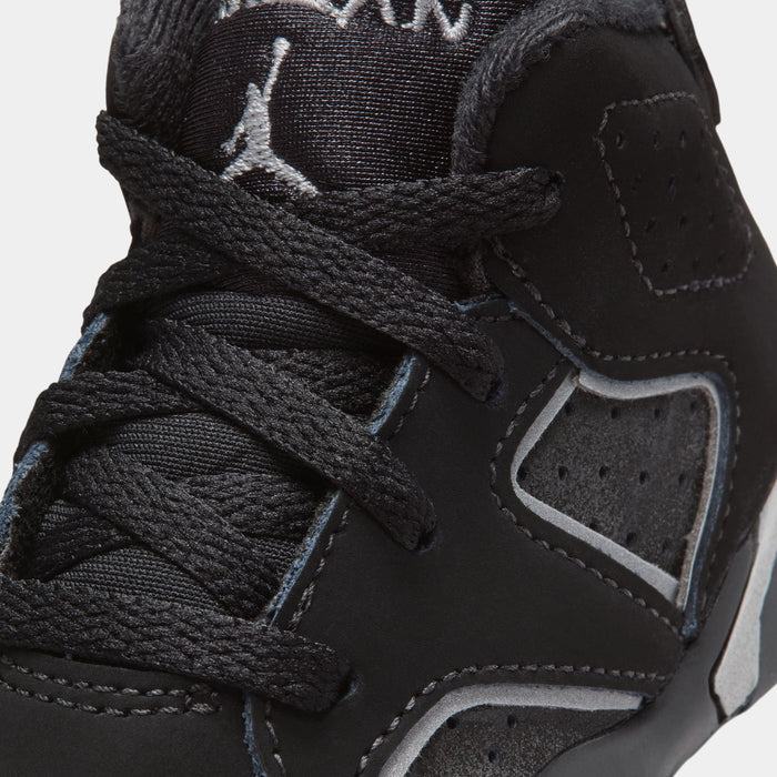 Air Jordan 6 Retro Cap And Gown Infant Toddler Lifestyle Shoes (Black/Reflect Silver/Black)