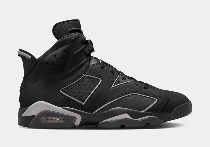 Air Jordan 6 Retro Cap And Gown Mens Lifestyle Shoes  (Black/Reflective Silver/Black)