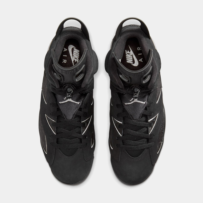 Air Jordan 6 Retro Cap And Gown Mens Lifestyle Shoes  (Black/Reflective Silver/Black)