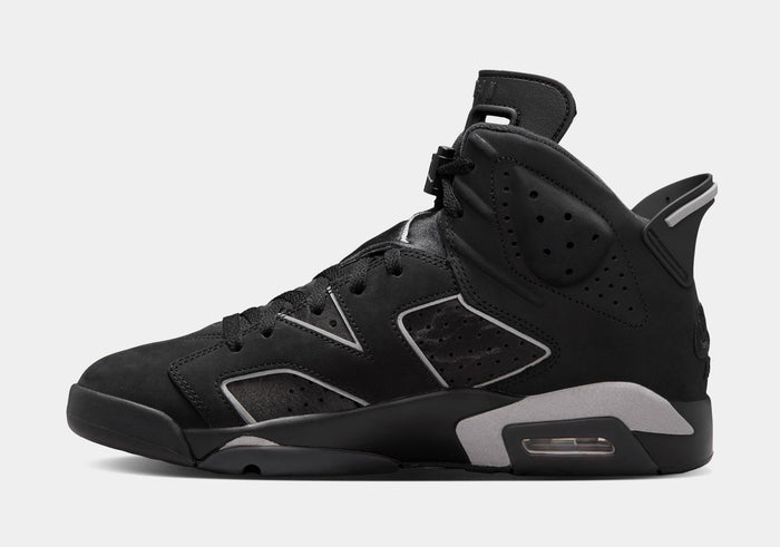 Air Jordan 6 Retro Cap And Gown Mens Lifestyle Shoes  (Black/Reflective Silver/Black)